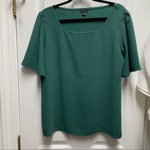 Square neckline blouse